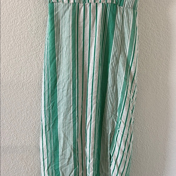 Lily Rose size M Green Striped Dress - Picture 4 of 10